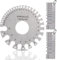 Sheet Metal Gauge & Dual-Sided Round Thickness Metal Gauge - Wire Gauge Measurement Tool Stainless Steel Welding Gage Material Wire Gauge (Set of 3)
