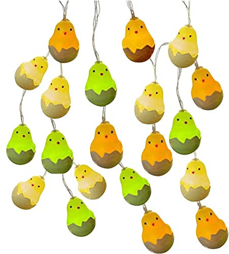 LED Lichterkette,20 LED Oster Lichterketten, 3M Osterei Lichterkette Timer Batteriebetrieben,Easter Lichterketten,Ostern Lichter Osterdeko für Innenbereich Ostereier Party Dekoration Osterdeko