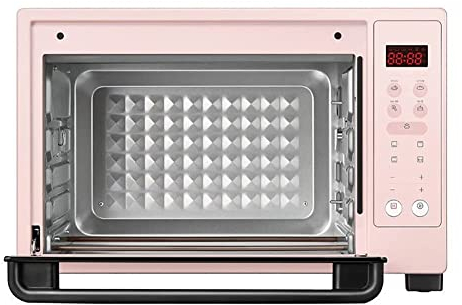 MXXHFC 35L Convection Oven, Steaming and Baking Integrated Horizontal Electric Oven, Smart Button Home Automatic Bread Small Oven, Detachable Crumb Tray, Baking, Heating, Easy to Clean