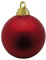 Deco Woerner Rote, Matte Weihnachtskugeln aus schwer entflammbarem Kunststoff, 6 cm Ø - 24 Stück