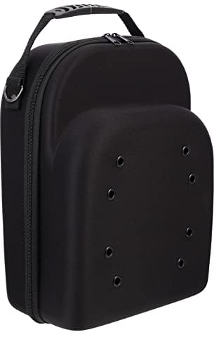 Zerodeko Baseball Hat Travel Case with Eva Material, Portable Handle, Smooth Zipper, Compact Design for Baseball Caps Storage and Travel (Black)