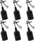 ZHIQIN 6 Stück E27 Ersatzfassung Schwarz Fassung E27 Renovierfassung Glühbirne mit Kabel 4A 250V Glühbirnen Fassung (max.60W) Deckenlampe für Bauarbeiten