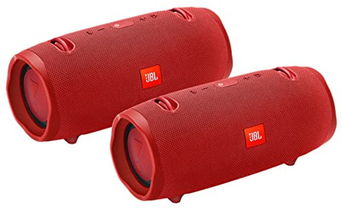 JBL Xtreme 2 Portable Wireless Bluetooth Speakers - Pair (Red)