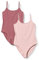 Amazon Essentials Body Coupe Slim Femme, Lot de 2, Prune/Rosé Grisé, XL