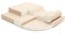 IGLU SOFT PLAY Explorer Set 6 STK Softbausteine Motorische Fähigkeiten Riesenbausteine Klettern Schaumstoffbausteine mit Anti-Rutsch (Beige/Weiß)