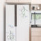 HGDESIGN® Kühlschrank Aufkleber Glas Aufkleber Fenster Aufkleber Fensterbild Blumen Ranke Wandaufkleber Wandtattoo Küche Badzimmer Wohnzimmer Schlafzimmer Sticker Deko (A)