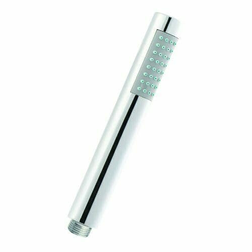 ARA CHOICE Universal Chrome Shower Head Pencil Minimalist Round Handheld 1/2 Connector Single Flow Function Hand Shower