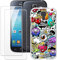MILEGAO Samsung Galaxy S4 Mini Hülle + 2 Displayschutzfolien aus gehärtetem Glas, ultradünne Stoßstange, stoßfeste weiche TPU-Silikon-Abdeckung Hülle für Samsung Galaxy i9190 (4.3”)