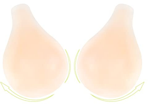 Sticky Bra Adhesive Strapless Invisible Push up Bra,Reusable Silicone Lift up Stick on Bra for Women Backless Dress