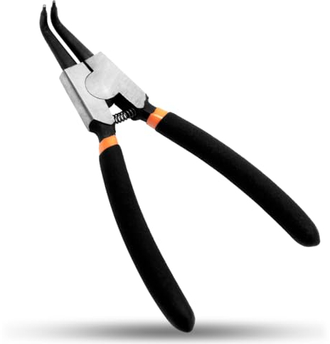 Sprengringzange,Sicherungsringzange für Außenringe auf Wellen,industrielle Kohlenstoffstahl,Anti-Oxidation und Rostschutz 90° 150mm