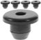 VALICLUD 5pcs Floor Bottle Jack Plugs, 8.5mm Flat Head Horizontal Jack Plugs Black Rubber Hydraulic Filler Bung for Oil Reservoir Hole