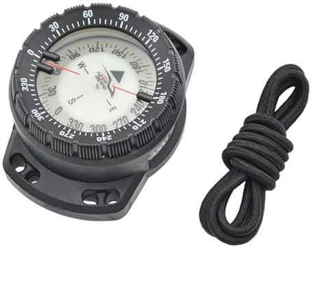 PETSTIBLE Cmpass für Wandern, Tauchen, Navigation, wasserdicht, tragbar, Camping-Navigation, Tauch-Cmpass (schwarz)