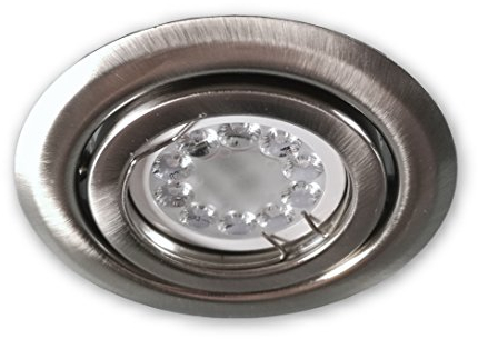 1 Stück LED Spot schwenkbar CCT GU10 dimmbar SSD004 alu gebürstet 5,5W 230V 2.4G LED unterstützt ZigBee und ist kompatibel mit Amazon Alexa und Philips Hue