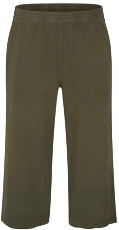 KAFFE CURVE Damen Casual Hose KCnana Damen Große Größen Hose Culotte 3/4 Weite Culottehose Elastische Taille Weite Leg