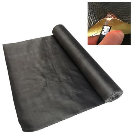 Manta ignifuga, Ancho (1~1,25M) × Largo (1~200M) Almohadillas De Soldadura, Paño Resistente Al Calor, Negro Paño Retardante De Llama Incombustible, Absorción De Sonido, Tela Para Envolver Estera Igníf