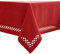 MIULEE Leinen Optik Tischdecke Red Tischdecken 140x240cm Abwaschbar Lotuseffekt Eckig Rechteckig Tischtuch Polyester Wasserabweisend Tischwäsche Abwischbare Tafeldecke für Party Küche