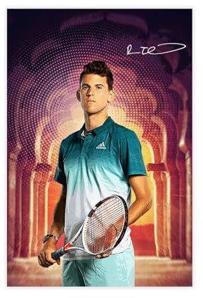 GJHTQLP Dominic Thiem Leinwand-Poster, Wandkunst, Dekordruck, Bild Gemälde für Wohnzimmer, Schlafzimmer, Dekoration, 30 x 45 cm