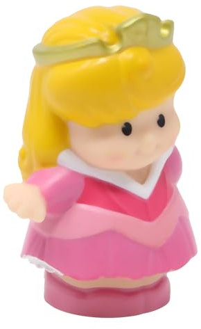 Fisher-Price Ersatzteil für Sammlerstück Little People Castle Princess Spielset BJV18 - Ersatz Prinzessin Aurora Dornröschen Figur mit Sockel für sprechendes Schloss