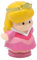 Fisher-Price Ersatzteil für Sammlerstück Little People Castle Princess Spielset BJV18 - Ersatz Prinzessin Aurora Dornröschen Figur mit Sockel für sprechendes Schloss