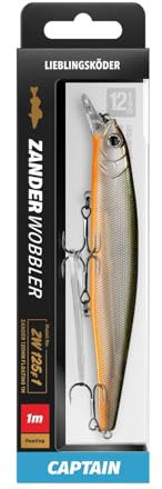 Lieblingsköder Zanderwobbler 125mm 20g - Wobbler zum Zanderangeln, Farbe Lieblingsköder:Captain