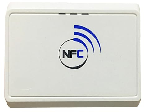 Muuoeou Drahtloses Kontaktloses 13,56 MHz NFC-Lesegerät Bluetooth Android RFID Mobiles Kartenlesegerät/Schreibgerät (ACR1311)