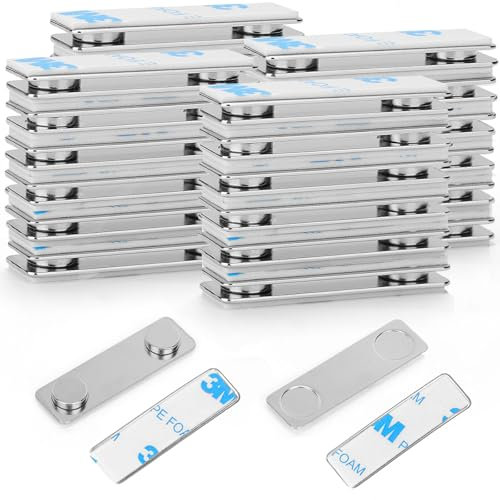 Ninyoon Colgador de cuadros magnético para pared, sistema para colgar cuadros y pósteres magnéticos, imanes de pared resistentes, diseño antideslizante - 4,5 x 1,3 cm (Paquete de 24)