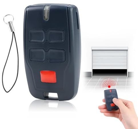 Mando de Garaje bft 433,92MHz para Puertas Automáticas bft, Rolling Code,Compatible con BFT Mitto 2, Ghibli, Kleio, TRC 2, RCB04, Control Remoto Universal para Garajes y Puertas
