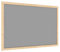 ALLboards Filztafel mit Holzrahmenn 60x40 cm, Grau