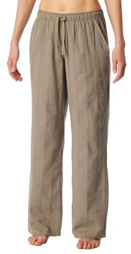 Schiesser Damen Schlafhose lang Web Seersucker - Mix + Relax