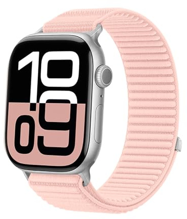 SimpleThings Bracelet de sport en nylon - Compatible avec Apple Watch - 46 mm, 45 mm, 44 mm, 42 mm, 41 mm, 40 mm, 38 mm, Trail Loop - Bracelet de sport pour iWatch Série 10 9 8 7 6 5 4 3 2 1 SE
