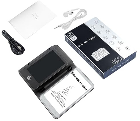 Cuifati Liseuse électronique 5 Pouces Prise en Charge 2,4 G 5G avec Bloc-Notes, Appareil de Lecture électronique pour Livres électroniques, Apparence de Papier Traditionnel Réduisant Les
