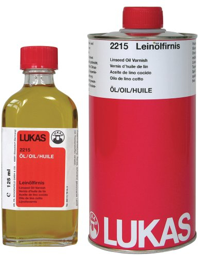 LUKAS Malmittel für die Ölmalerei - Leinölfirnis in 125 ml