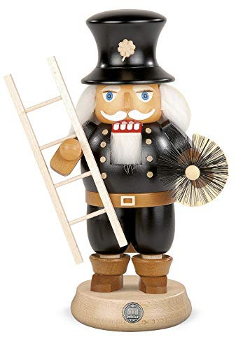 Mueller Nussknacker Schornsteinfeger, 23 cm hoch, original Erzgebirge Seiffen