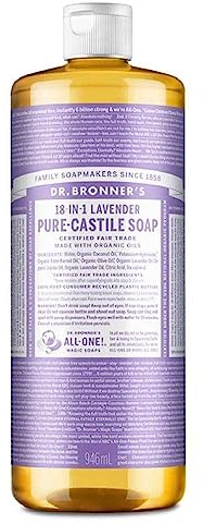 Dr. Bronners Lavender 32oz. Castile Soap (2 Pack)