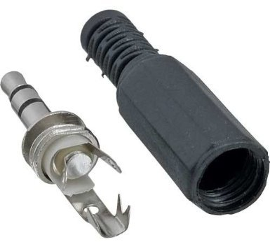 Unbekannt InLine Klinkenstecker 3,5mm Stereo Lötversion Haube Schraubbar