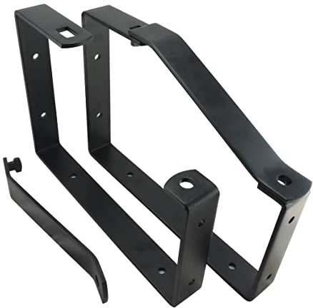 Keypak Universal-Wandleiter-Halterungen, abschließbar, sichere Aufbewahrung, 170 x 235 x 30 mm, Schwarz, 2er-Pack