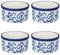 Heritage Set of 4 Ramekins Blue, Ceramic, 90x90x45 cm