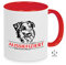 siviwonder Tasse Kaffeebecher Australian Shepherd AUSSIEFIZIERT INFIZIERT Hund Hunde Fun rot