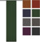 Rollmayer Blickdicht Leinenoptik Schiebevorhang/Flächenvorhang inkl. Beschwerungsstange im 60x245CM Melange (Grün 333, Klettband + Paneelwagen) Schiebepaneele Schiebegardine Vorhang Raumteiler