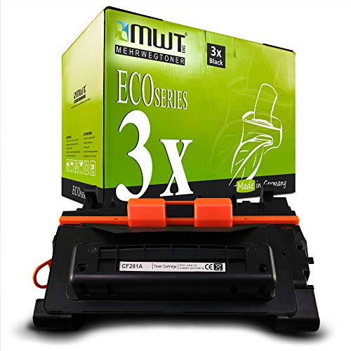 3X Kraft Office Supplies kompatibel Toner für HP Laserjet Enterprise M 604 605 606 630 hm f h x DN z n ersetzt CF281A 81A