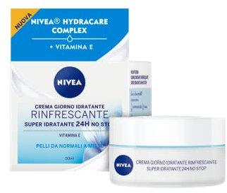 Nivea Essentials Super Idratante 24H Rinfrescante, Crema Giorno Viso per Pelli da Normali a Miste, 2 Confezioni da 50 ml