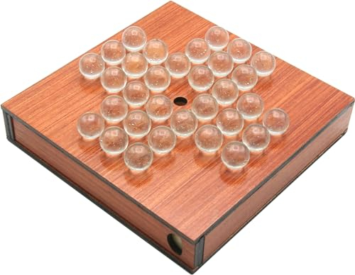 britoy wooden travel eclipse solitaire board game