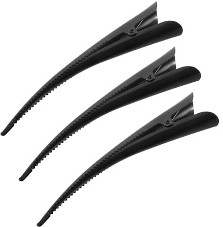Beaupretty 3pcs pinces à cheveux en bec de canard pinces à cheveux fleur creuse alligator barrettes de cheveux en métal cheveux coiffants clips accessoires
