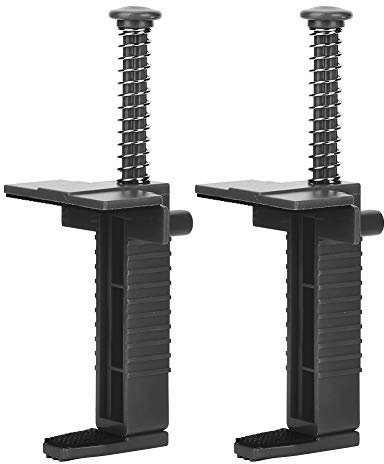 Zerodis 2 pièces Brique Doublure Coureur Fil tiroir maçonnerie Outil de Mesure nivellement avec Protection antidérapante Outil de Mesure Accessoire d'ingénierie(Black)