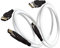Gioteck Pack Viper - Cavo HDMI 8K (2.1) - Cavo USB C di Ricarica - Alta Velocità - Cavo In Nylon 3 Metri - Molto Resistente - Colore Bianco e Nero - Classics - PlayStation 4