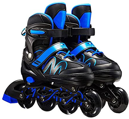 ruixin Unisex Verstellbare Inlineskates Größe 26-42 Erwachsene Fitness Skates Roller Skates Rollen Roller Blades Fun Roller Schuhe für Teenager Jungen Mädchen Anfänger