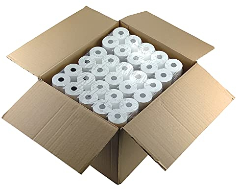 Netuno 120 x Thermorollen 57mmx13mmx25m Kassenrollen Thermopapier Bonrollen Additionsrollen Thermo-Bonrollen für Terminals Kassen-Drucker Bondrucker