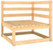 vidaXL Garten Ecksofa, Modular Gartenmöbel, Sofa Lounge Sessel für Garten Terrasse Balkon, Gartensofa Gartensessel, Massivholz Kiefer