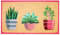 LUA VIKA Coir Doormat - Plants - 40x70 cm - Outdoor Door mat - Front Door mat outside - Doormats outside