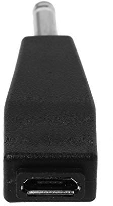 BAIRU Adaptateur micro USB vers DC, connecteur de charge pour ordinateur portable, convertisseur de prise de charge 3,5 x 1,35 mm